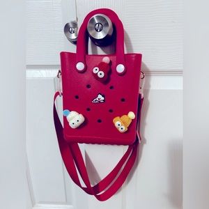 little red bag  for your princess! Perfect size for a midsize stuffed animal